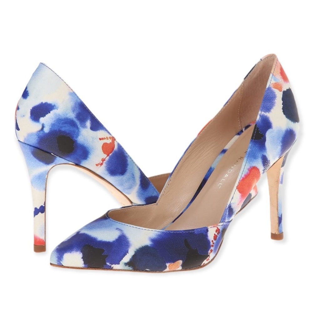 Loeffler Randall Ink Floral Watercolor Pari Pumps